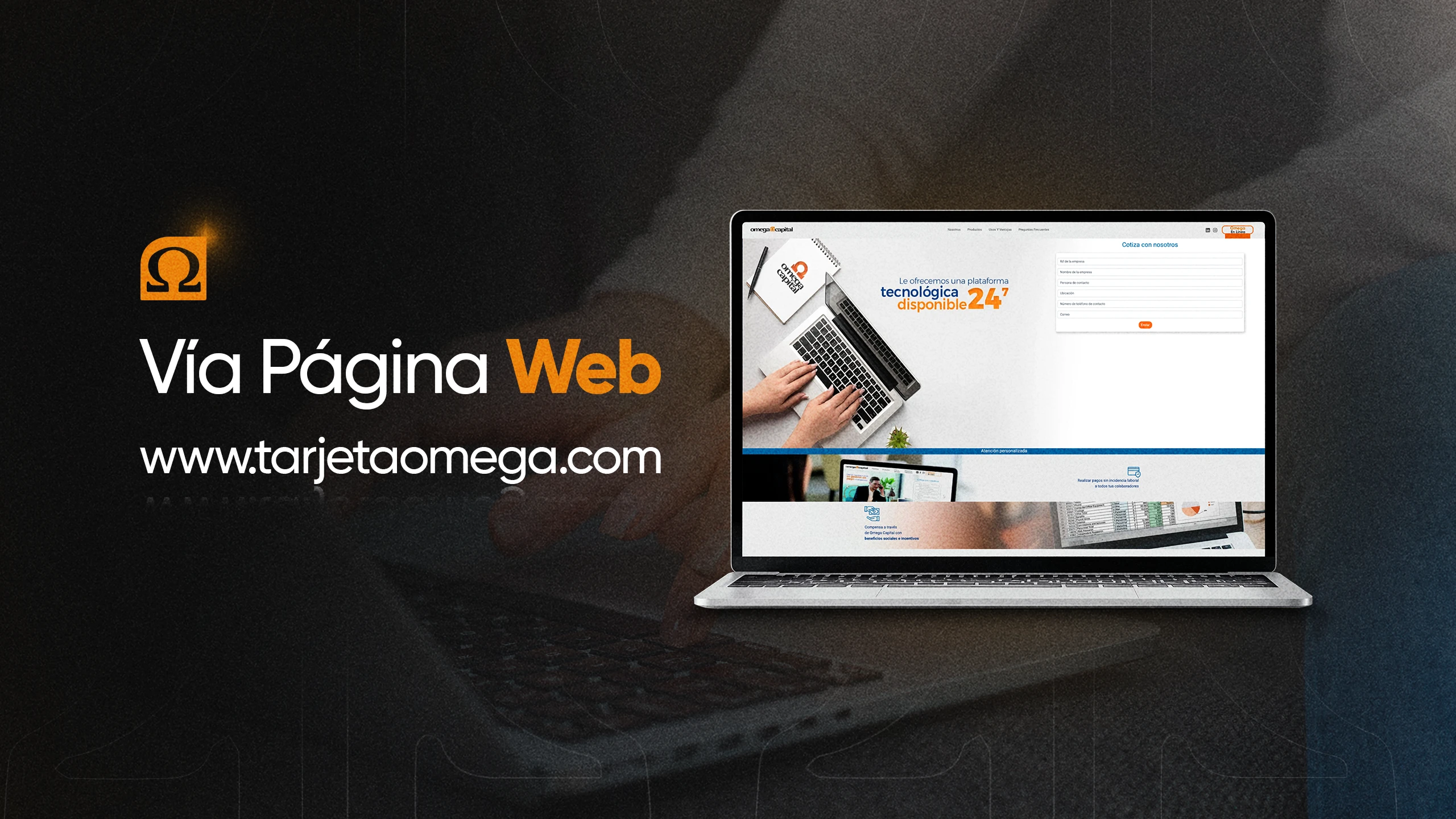 Consulta tu saldo vía página web en www.tarjetaomega.com